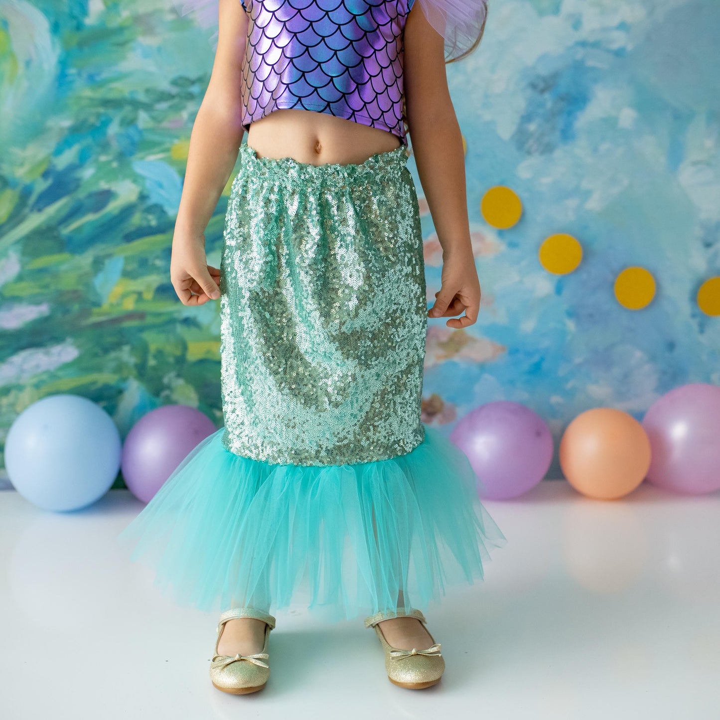 Enchanting Mermaid Princess Dress for Girls: Toddler & Baby Birthday