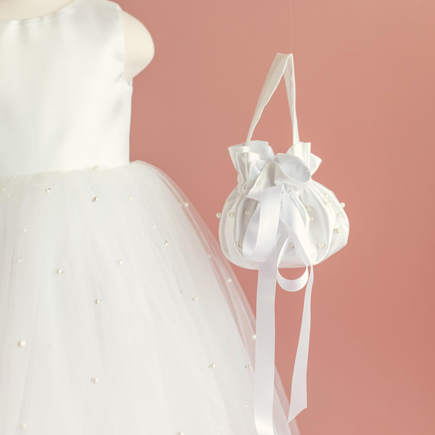 Enchanting Ivory Boho Flower Girl Dress - Rustic Tulle Wedding Attire