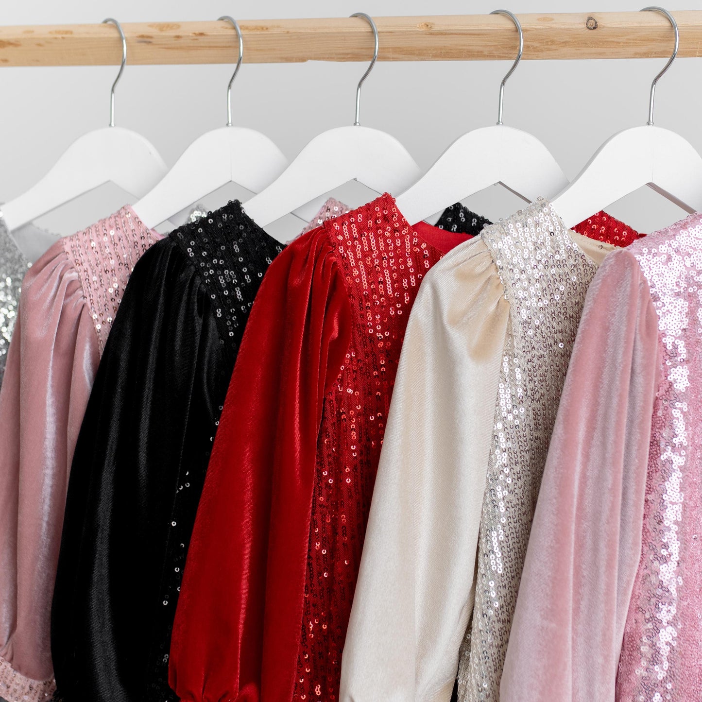 Red Sequin Velvet Christmas Dress: Baby Party Tulle Dress