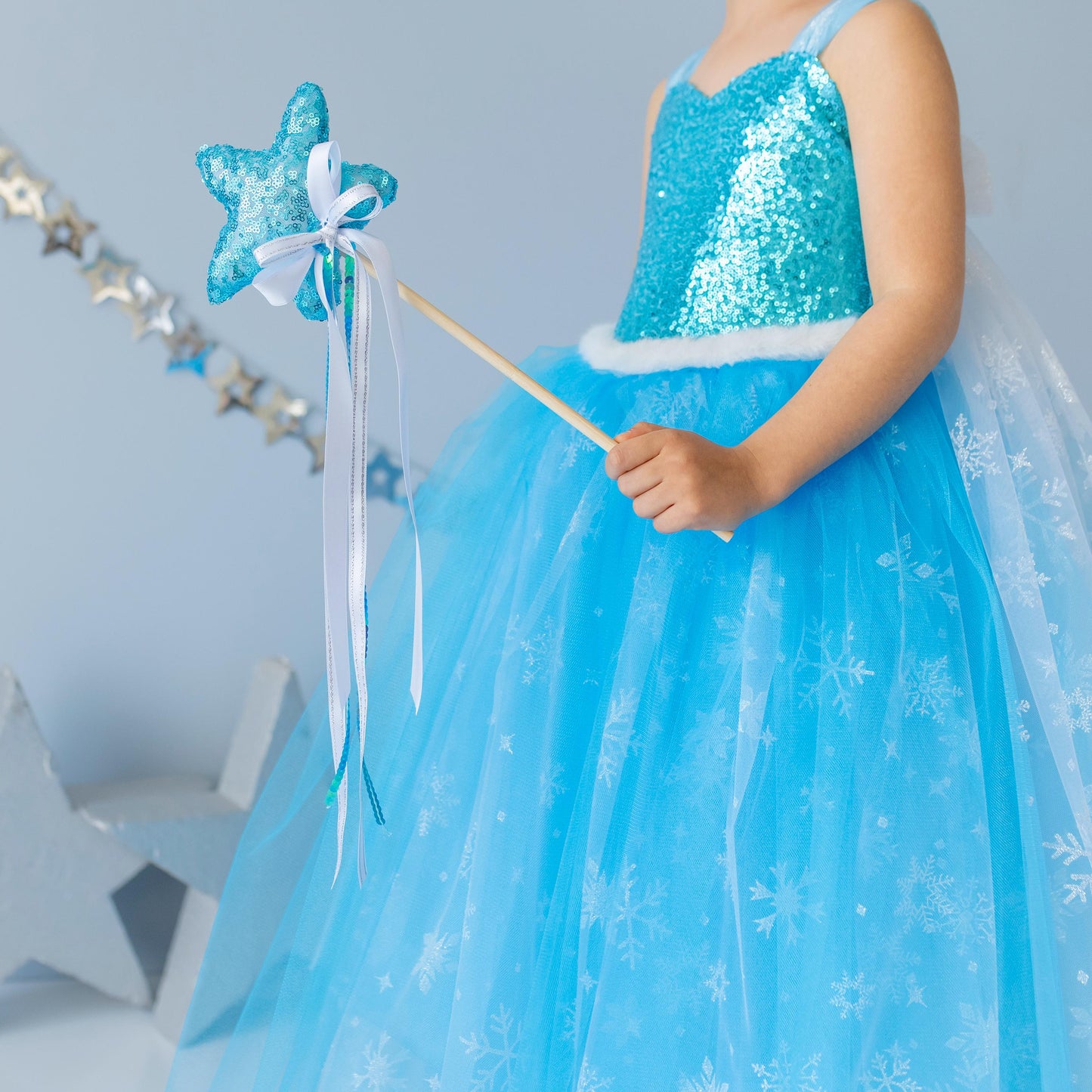 Elsa Princess Costume: Frozen-Inspired Dress for Girls Birthday Party