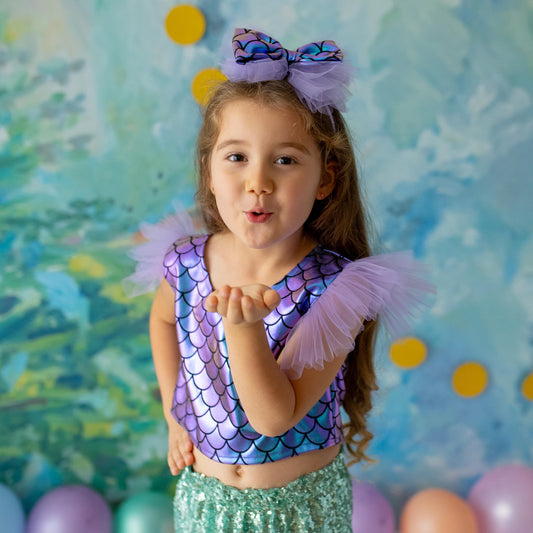 Enchanting Mermaid Princess Dress for Girls: Toddler & Baby Birthday, Under the Sea Party, Christmas Costume