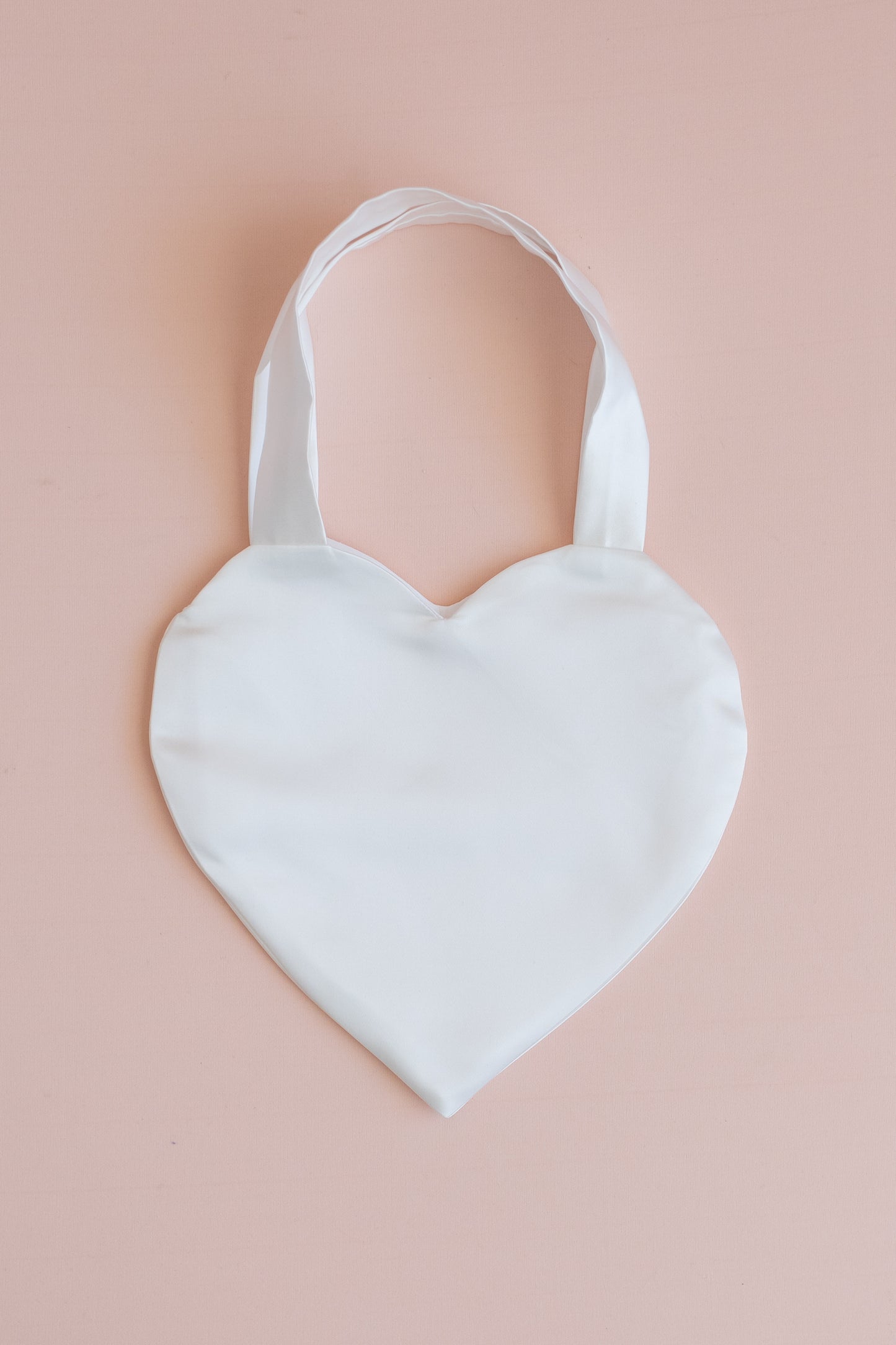 Personalized Satin Flower Girl Tote Bag: Heart Purse & Hair Bow Set
