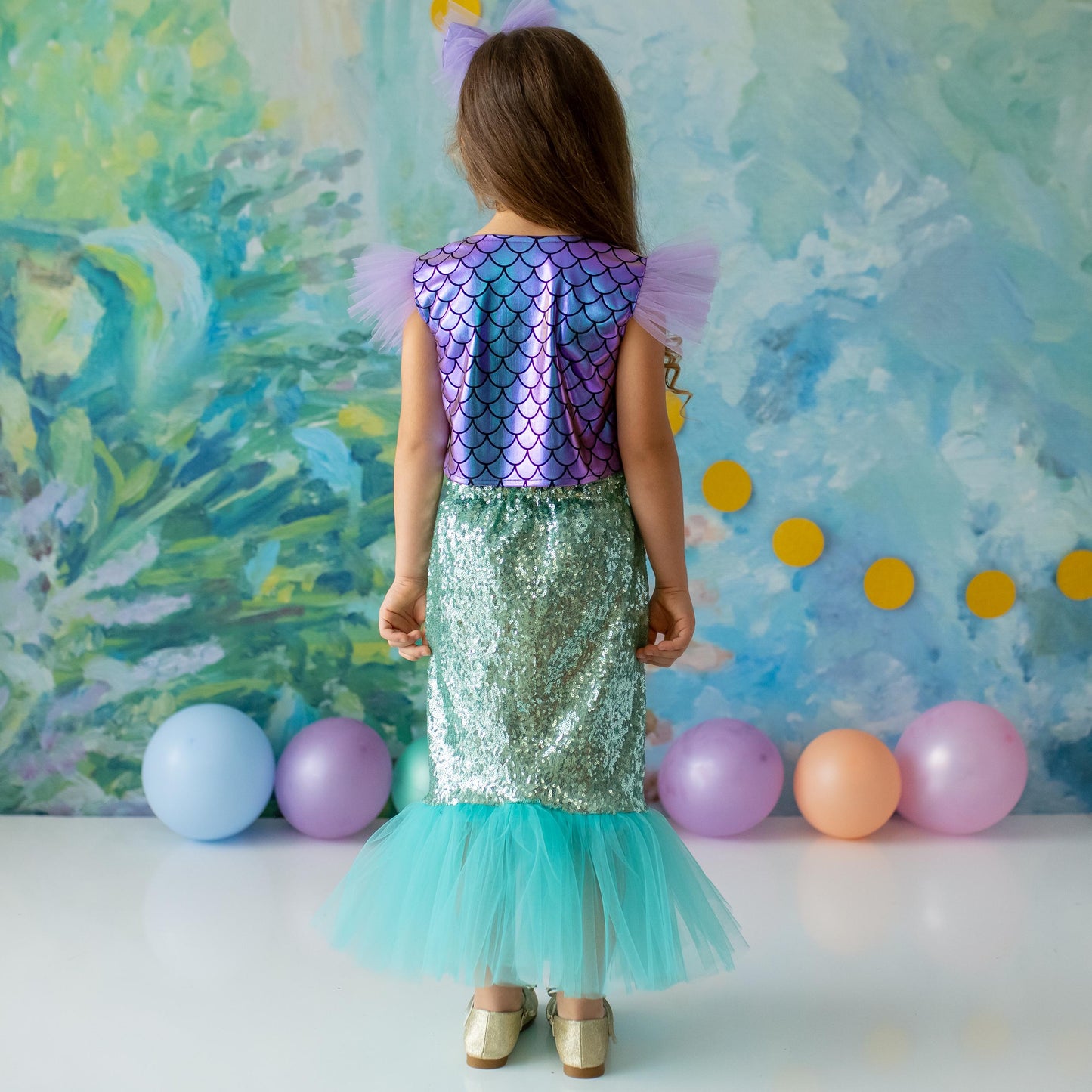 Enchanting Mermaid Princess Dress for Girls: Toddler & Baby Birthday