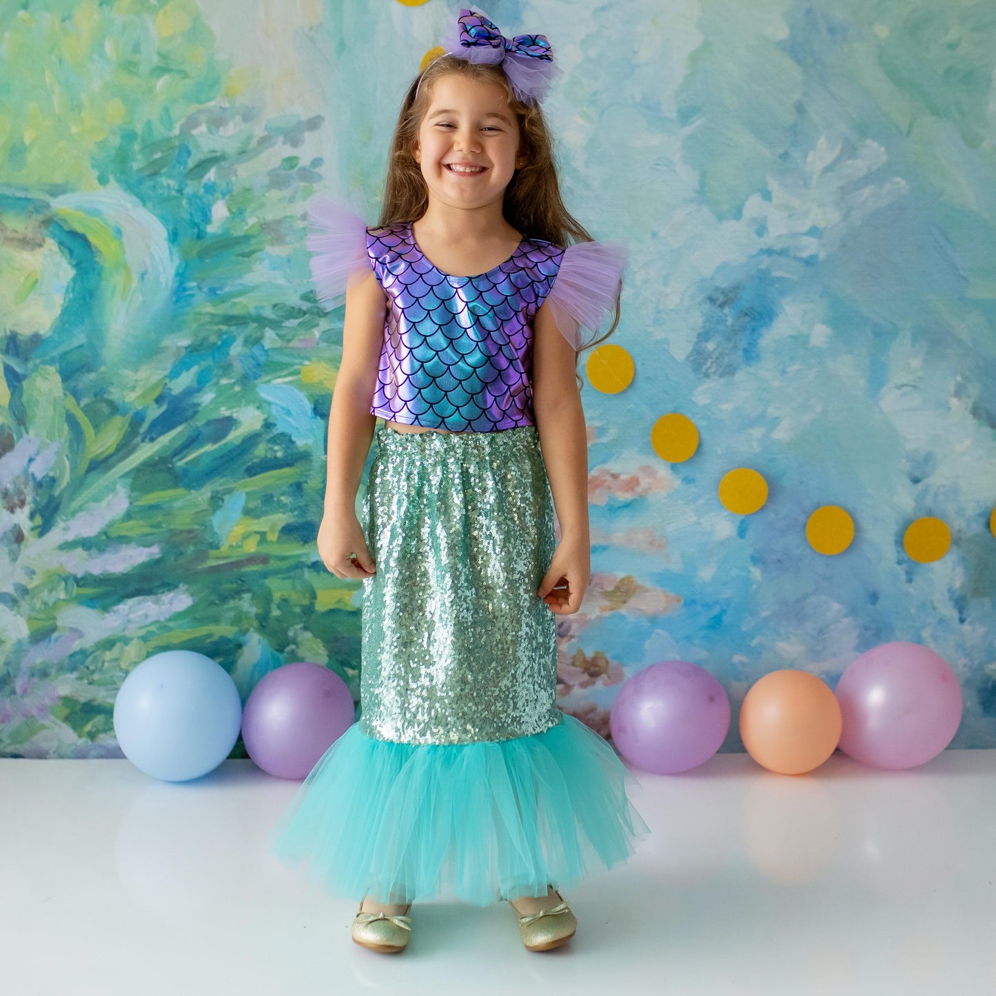 Enchanting Mermaid Princess Dress for Girls: Toddler & Baby Birthday