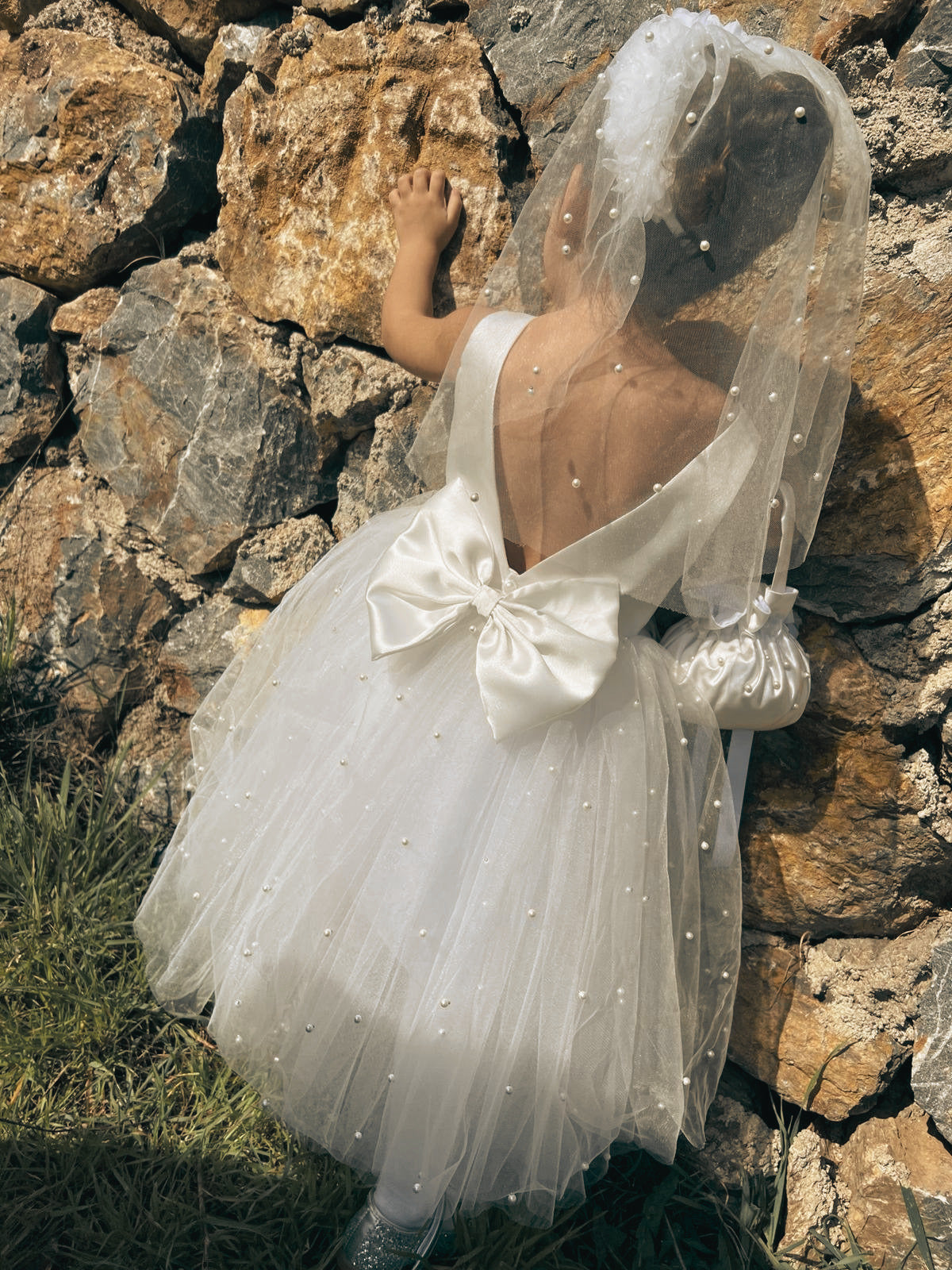 Ivory Boho Dress - Rustic Tulle Wedding