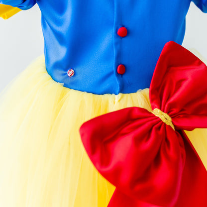 Snow White Dress: Princess Costume with Headband for Halloween