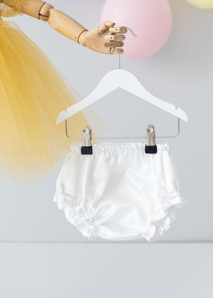 Elegant Yellow Tulle Toddler Girl Dress with Satin Diaper Cover for Special Occasions