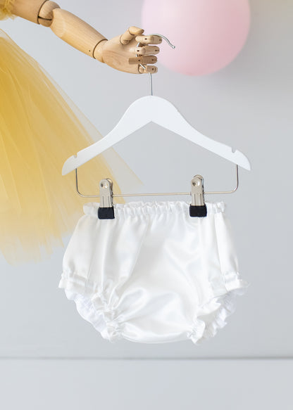 Elegant Yellow Tulle Toddler Girl Dress with Satin Diaper Cover for Special Occasions