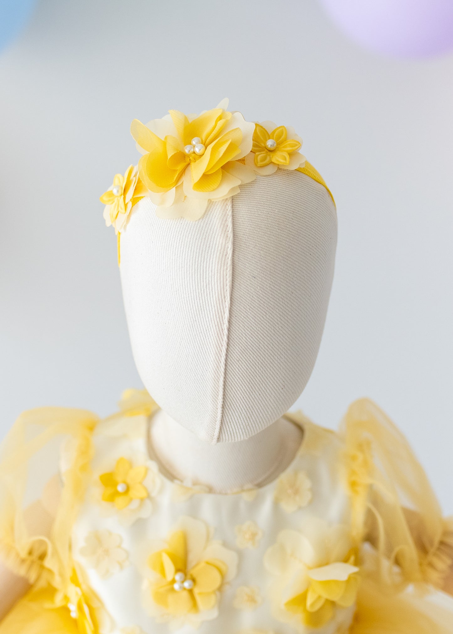 Elegant Yellow Tulle Toddler Girl Dress with Satin Diaper Cover for Special Occasions