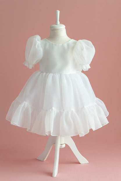 Organza Dress with Bow: First Communion, Party Dress