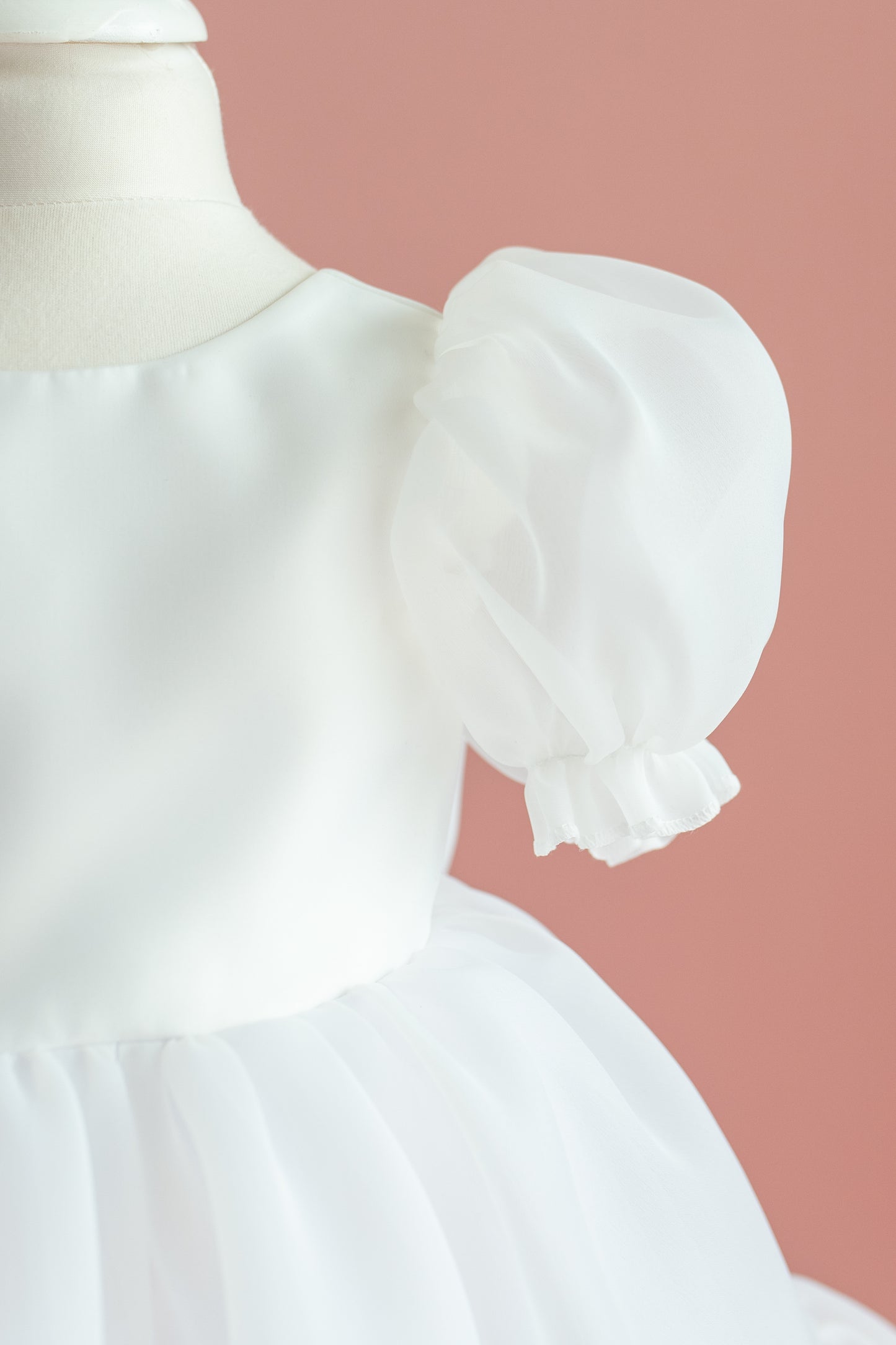 Organza Dress with Bow: First Communion, Party Dress