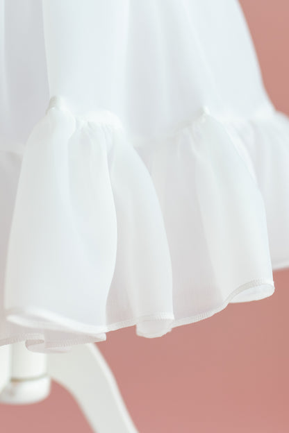 Organza Dress with Bow: First Communion, Party Dress