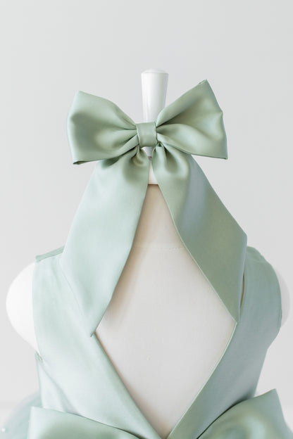 Sage Green Tulle Dress: Pearl Wedding