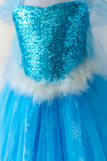 Sparkling Elsa-Inspired Princess Costume