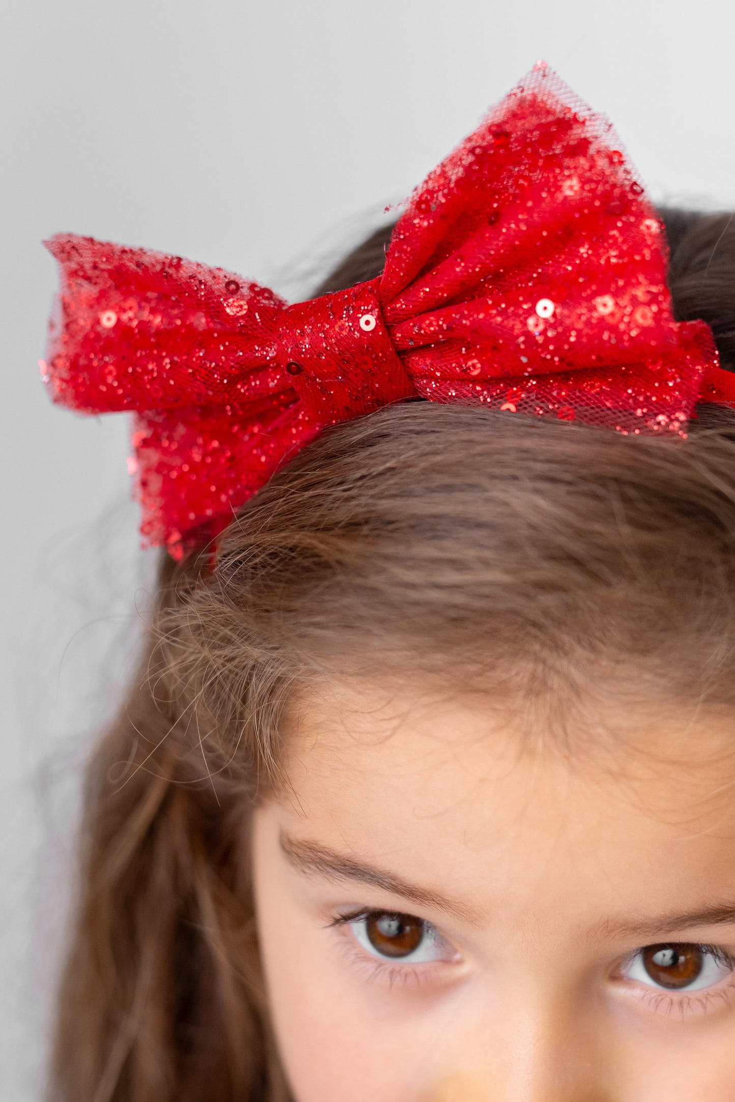 Red and Black Sparkly Christmas Holiday Dress, Velvet Flower Girl Dress