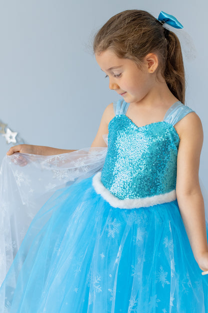 Elsa Princess Costume for Birthday Party