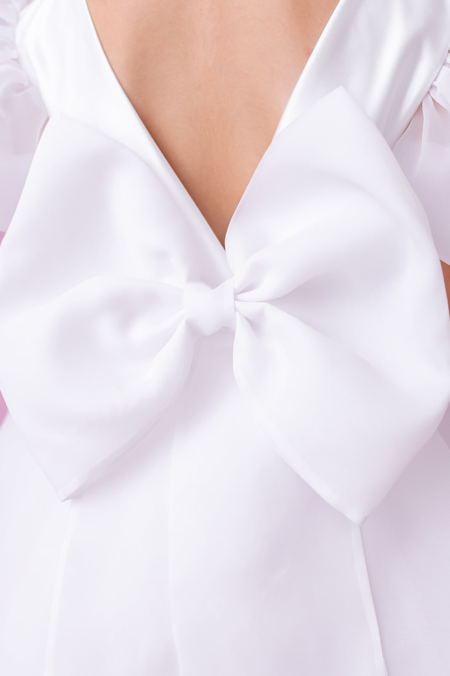 Elegant Organza Flower Girl Dress with Big Bow