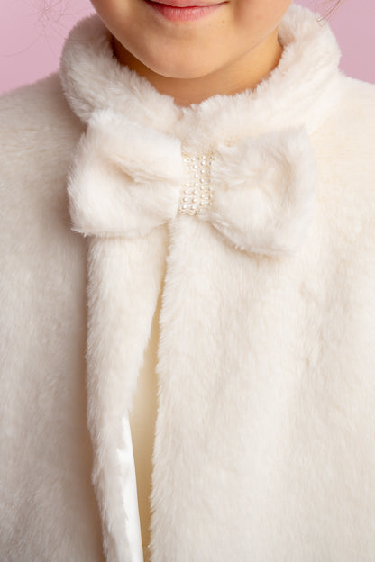 Ivory Tulle Dress: Long Sleeves