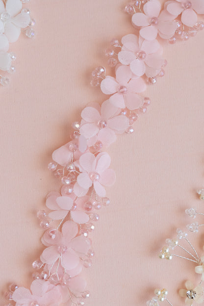 Handmade Pearl Wedding Hair Accessories: Headband, Vine, Comb & Bow