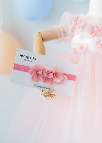Elegant Blush Pink Tulle Toddler Girl Dress with Satin Diaper Cover for Special Occasions