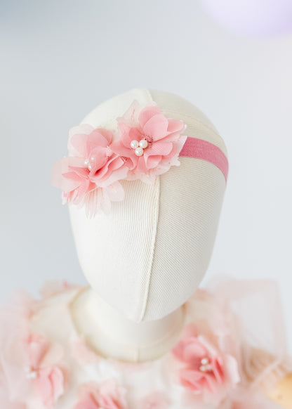 Elegant Blush Pink Tulle Toddler Girl Dress with Satin Diaper Cover for Special Occasions