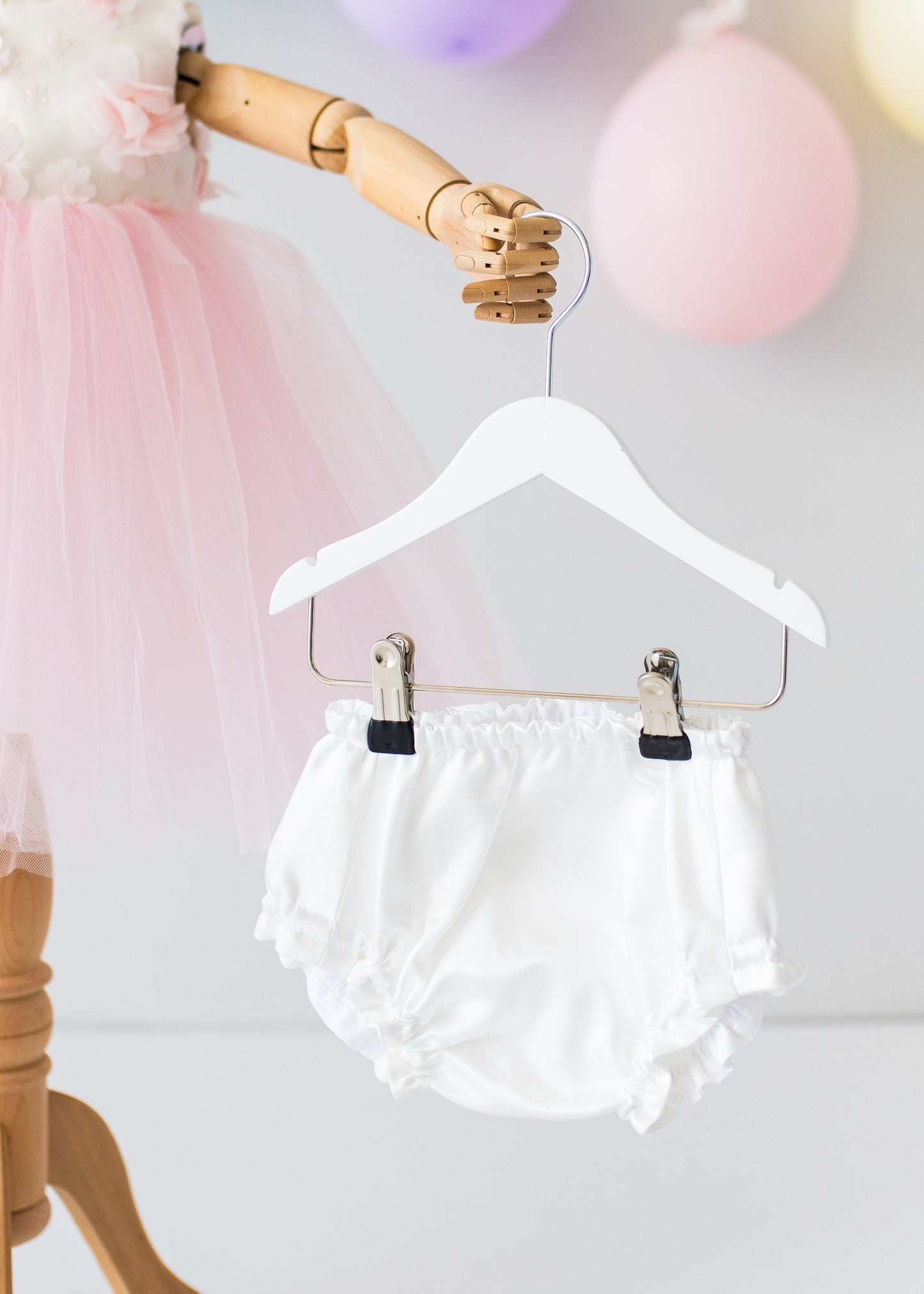 Elegant Pink Tulle Toddler Girl Dress with Satin Diaper Cover for Special Occasions
