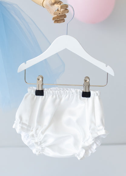 Elegant Blue Tulle Toddler Girl Dress with Satin Diaper Cover for Special Occasions