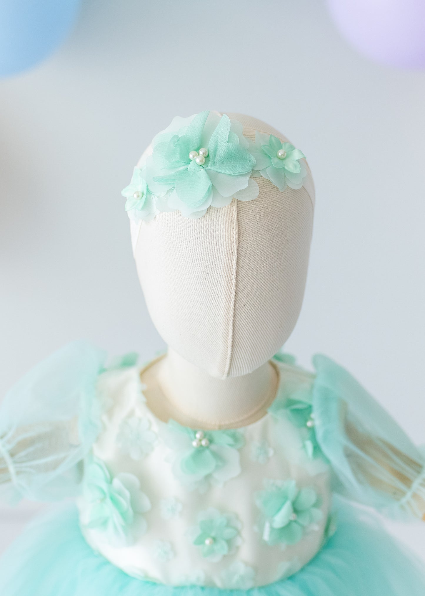 Elegant Mint Green Tulle Toddler Girl Dress with Satin Diaper Cover for Special Occasions