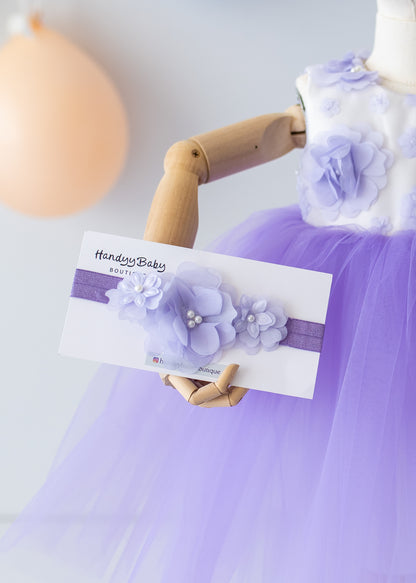 Elegant Purple Tulle Toddler Girl Dress with Satin Diaper Cover for Special Occasions