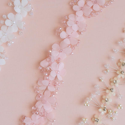 Handmade Pearl Wedding Hair Accessories: Headband, Vine, Comb & Bow