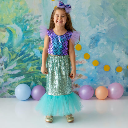 Enchanting Mermaid Princess Dress for Girls: Toddler & Baby Birthday