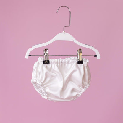 Pearl Tulle Flower Girl Dress: Satin Diaper Cover, Removable Bow