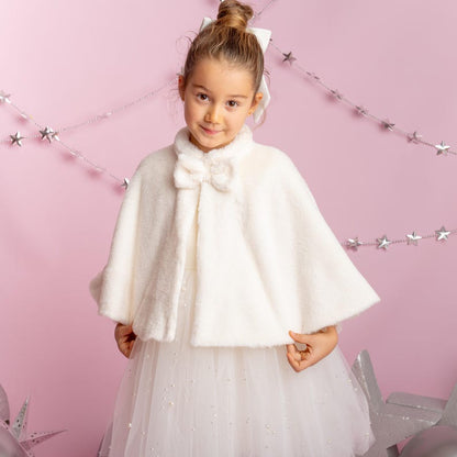 Ivory Tulle Dress: Long Sleeves