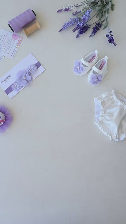 Elegant Purple Tulle Toddler Girl Dress with Satin Diaper Cover for Special Occasions