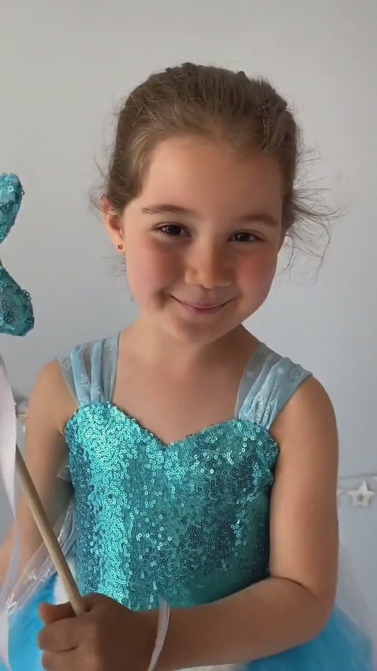 Sparkling Elsa-Inspired Princess Costume
