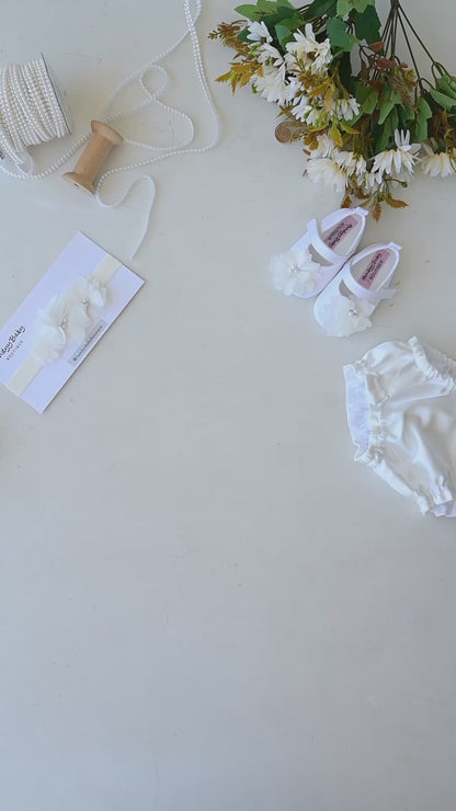 Elegant White Tulle Toddler Girl Dress with Satin Diaper Cover for Special Occasions