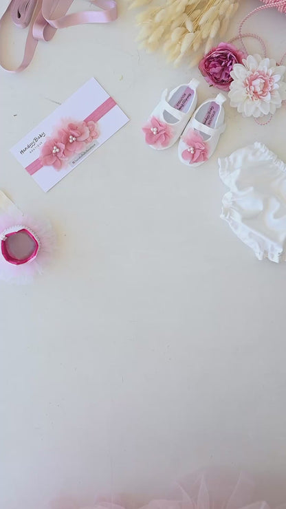 Elegant Blush Pink Tulle Toddler Girl Dress with Satin Diaper Cover for Special Occasions